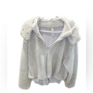 Grey alo teddy Bear sherpa